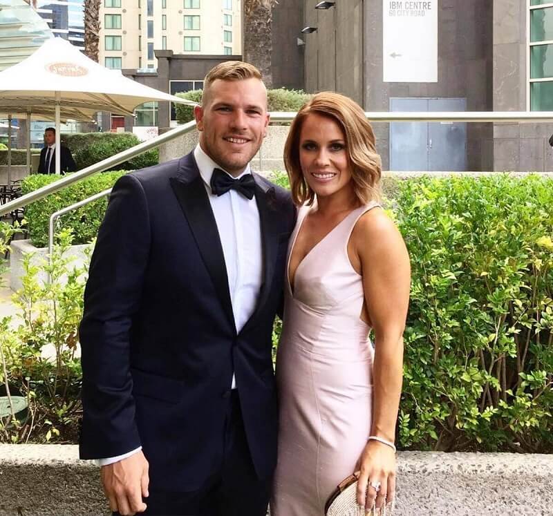 Aaron Finch wife Amy Griffiths