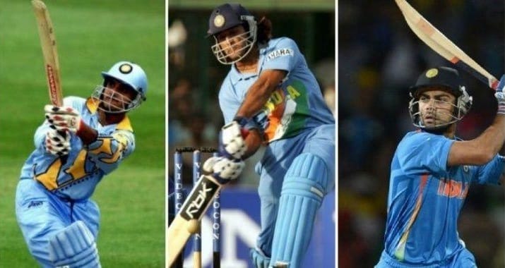 Ganguly, Dhoni and Kohli