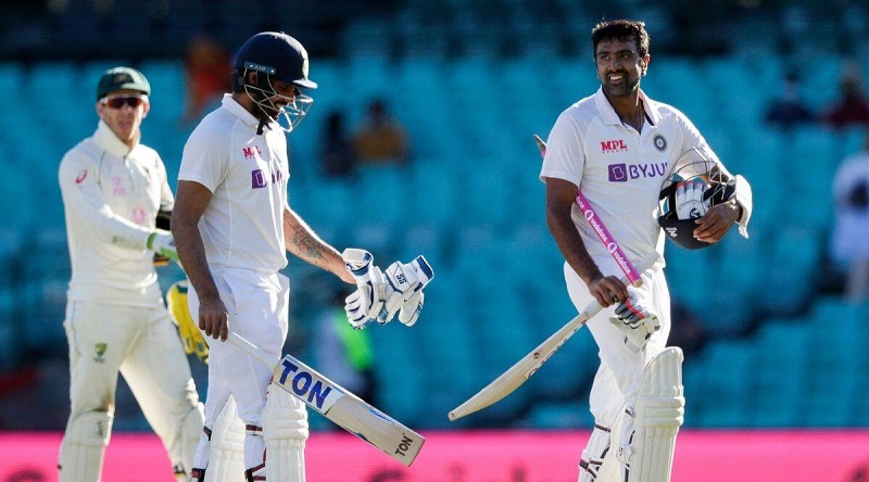 ashwin and vihari 2021 match