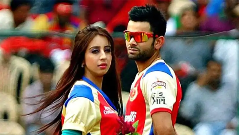 sanjjanaa galrani and virat kohli