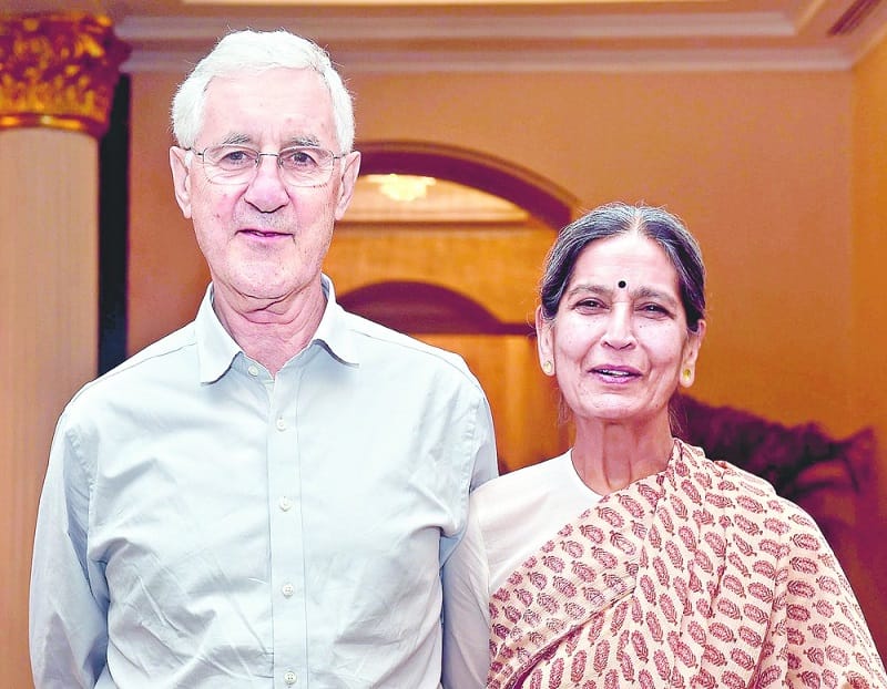 Mike Brearley wife Mana Sarabhai