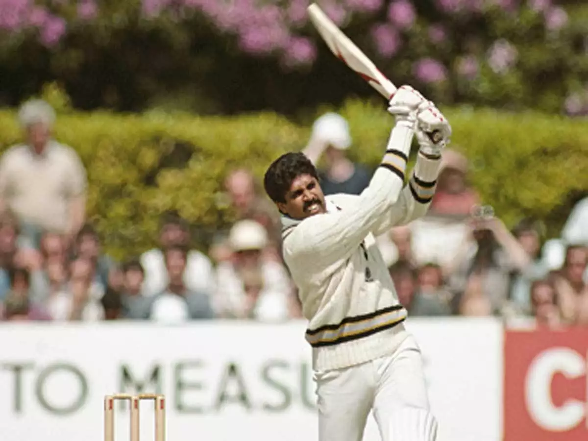 kapil dev batting