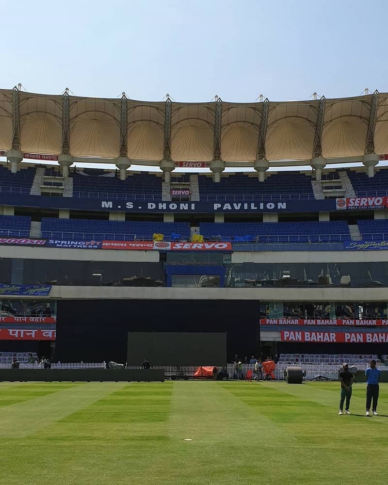 ms dhoni pavilion