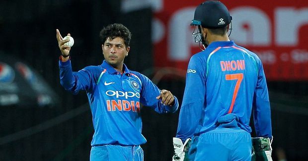 Dhoni angry on Kuldeep Yadav