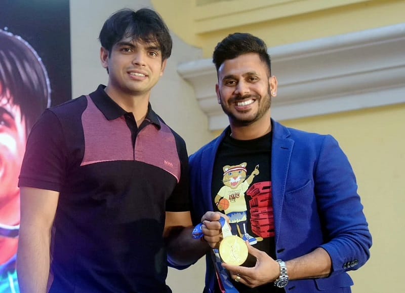 Neeraj Chopra met Manoj Tiwari