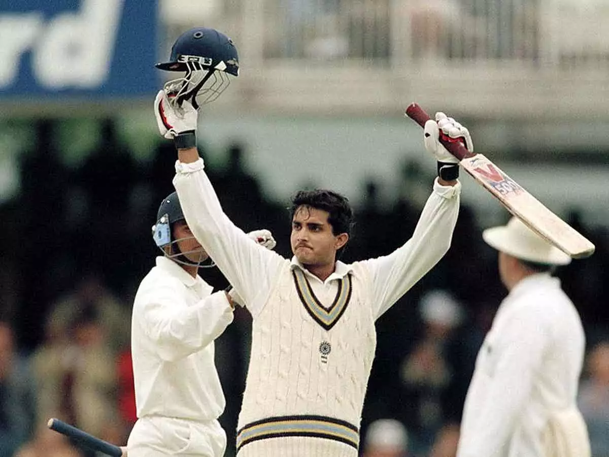 sourav ganguly debut test century