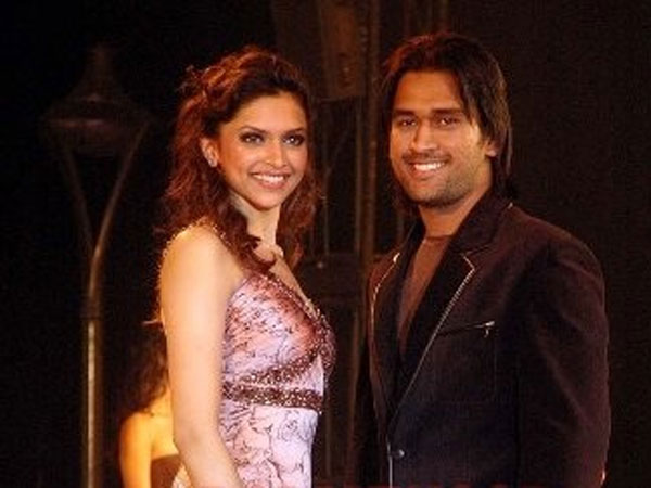 M.S. Dhoni and Deepika Padukone