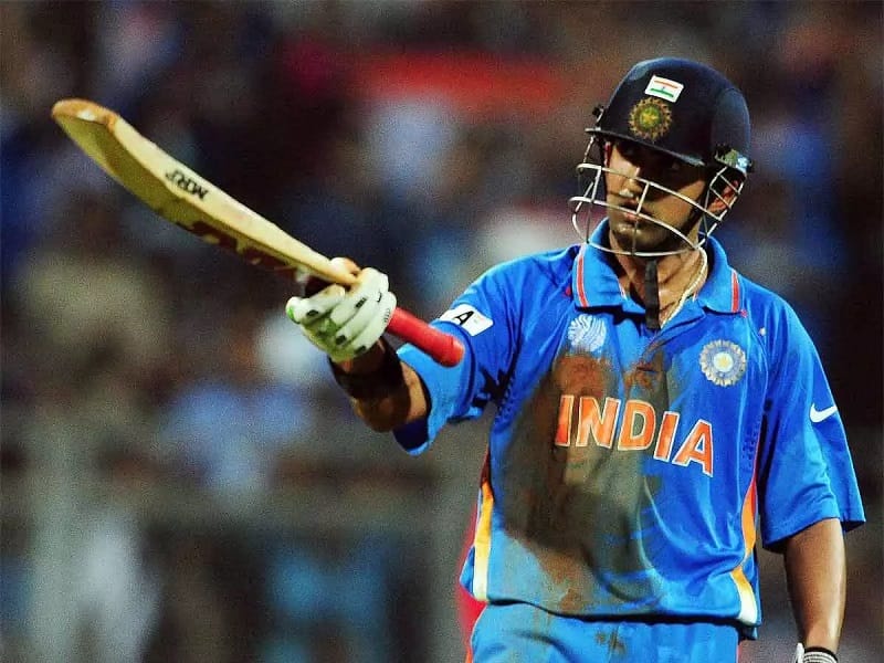 gautam gambhir world cup final jersey 2011