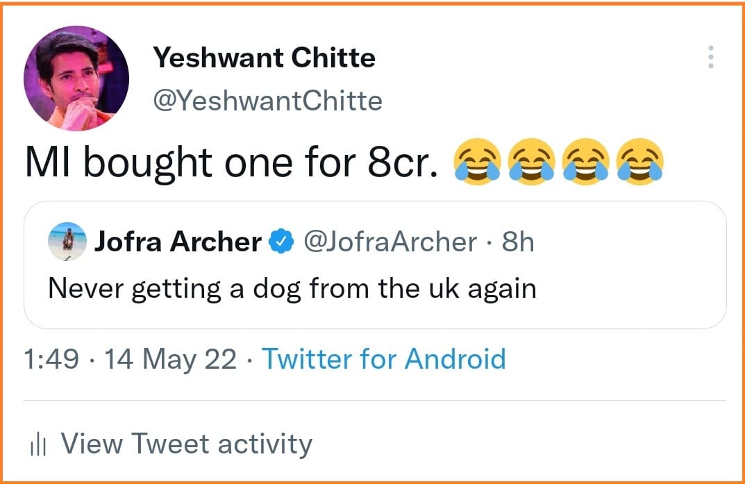 MI bought one for 8 cr- Jofra Archer