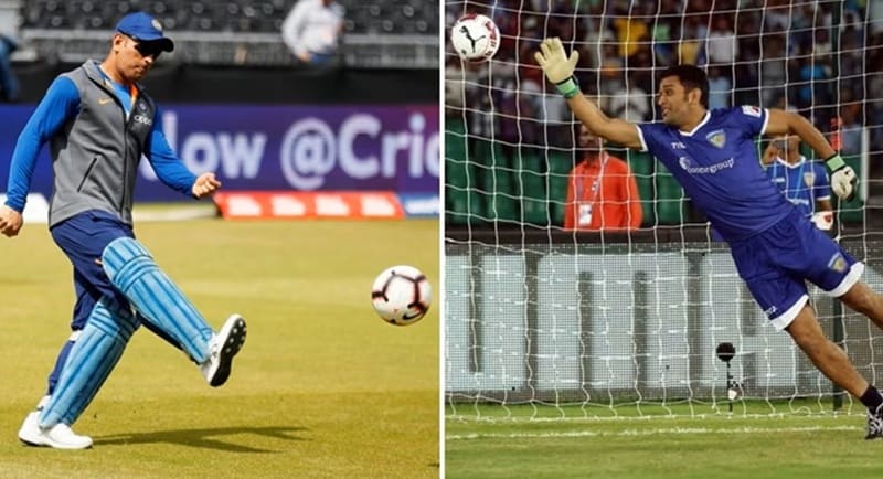 Ms dhoni football